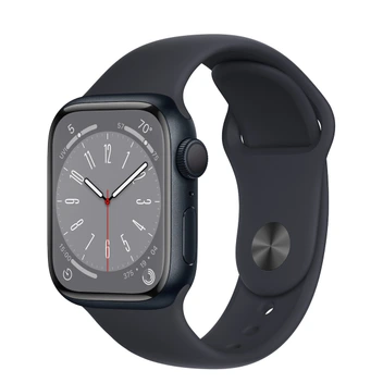 تصویر اپل واچ سری ۸ بدنه آلومینیوم میدنایت با بند مشکی-45 میلی متری ا | ساعت هوشمند اپل Apple Watch Series 8 45mm | ساعت هوشمند اپل Apple Watch Series 8 45mm 