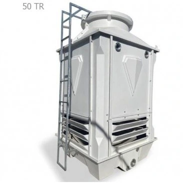 تصویر برج خنک کننده فایبرگلاس مکعبی 50 تن تبرید دماتجهیز 