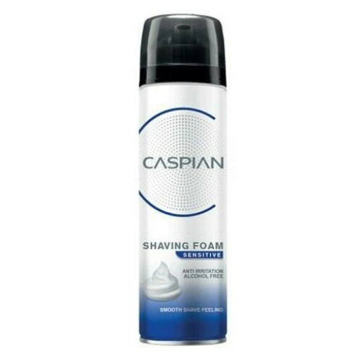 تصویر فوم اصلاح مناسب پوست حساس 200میل کاسپین ا Caspian Shaving Foam For Sensitive Skin 200ml Caspian Shaving Foam For Sensitive Skin 200ml
