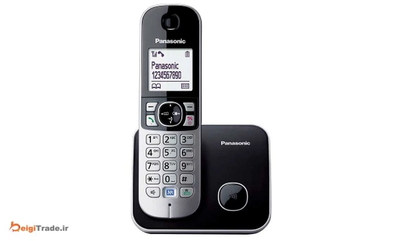 تصویر گوشی تلفن بی سیم پاناسونیک مدل KX-TG6811 ا Panasonic KX-TG6811BX Cordless Phone Panasonic KX-TG6811BX Cordless Phone