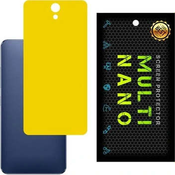تصویر برچسب پوششی MultiNano مدل X-F1M-Yellow برای پشت موبایل لنوو وایب اس 1 لایت 
