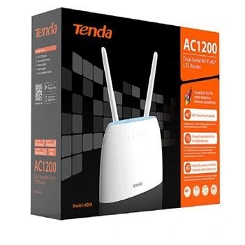 تصویر مودم روتر تندا Tenda 4G09 رو میزی +4G وای فای دو باند AC1200 