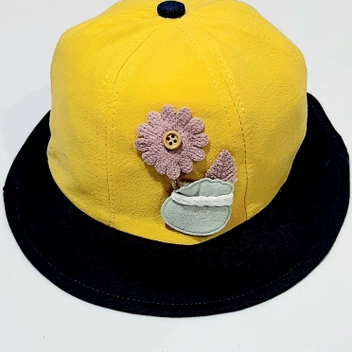 تصویر کلاه گرد مدل گل 