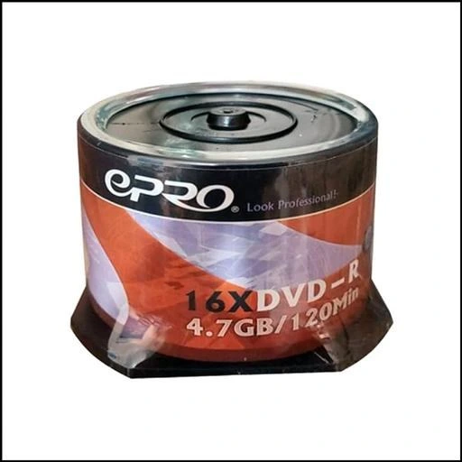 تصویر DVD 16X Epro ا دی وی دی اپرو ۱۶ ایکس باکسدار ۵۰ عددی دی وی دی اپرو ۱۶ ایکس باکسدار ۵۰ عددی