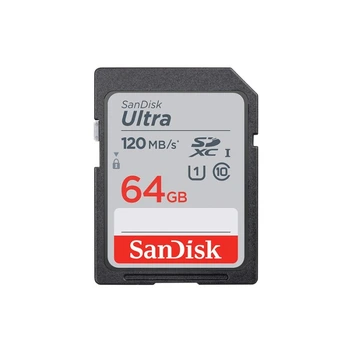 تصویر کارت حافظه SanDisk 64GB Ultra UHS-I SD 120MB ا SanDisk 64GB Ultra UHS-I SD 120MB SanDisk 64GB Ultra UHS-I SD 120MB