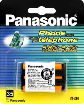 تصویر باتری تلفن پاناسونیک مدل P107 