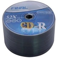تصویر سی دی خام فینال 52x بسته 50 عددی ا Final raw CD 52x package of 50 pieces Final raw CD 52x package of 50 pieces