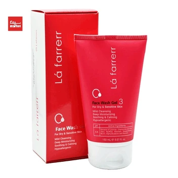 تصویر  ژل شستشوی صورت لافارر 3 مخصوص پوست خشک و حساس ا La Farrerr Face Wash Gel 3 For Dry & Sensitive Skin  La Farrerr Face Wash Gel 3 For Dry & Sensitive Skin 