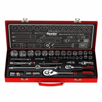 تصویر جعبه بکس رونیکس 38 پارچه ترکیبی مدل RH-2638 ا Ronix Socket Wrench Set RH-2638 Ronix Socket Wrench Set RH-2638