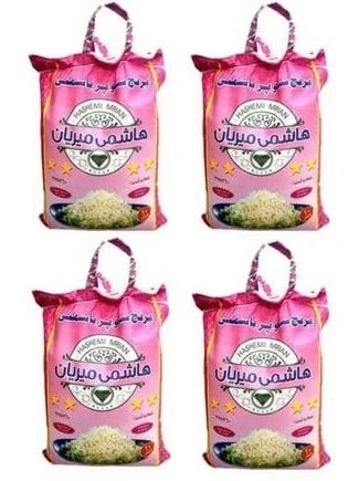 تصویر برنج پاکستانی سوپر باسماتی هاشمی میریان10 کیلوگرم بسته 4 عددی (ارسال رایگان به سراسر کشور) خرید 100کیلو همراه با یک عدد ماگ فروشگاه بعنوان هدیه تقدیم مشتری خواهد شد. زمان تقریبی تحویل سفارشات 3 روز کاری میباشد.قیمت برای هر کیلو 62000تومان 
