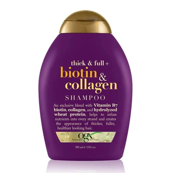 تصویر شامپو بیوتین و کلاژن او جی ایکس OGX ا OGX Thick & Full Biotin & Collagen Shampoo 385m OGX Thick & Full Biotin & Collagen Shampoo 385m 