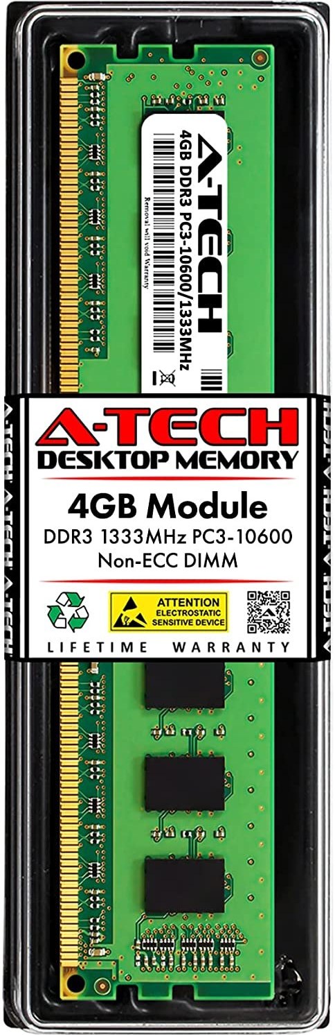 خرید و قیمت A-Tech 4GB DDR3 1333MHz PC3-10600 (240-pin DIMM ...