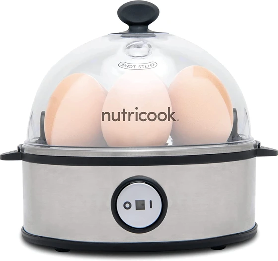 تصویر تخم مرغ پز سریع NutriCook |مدل ‎NC-EC360|خاموش شدن خودکار| ظرفیت 7 تخم مرغ 