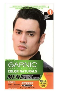 تصویر کیت رنگ مو مردانه گیاهی (ایتالیا) (شماره رنگ 1 :مشکی) گارنیک GARNIC ا GARNIC GARNIC