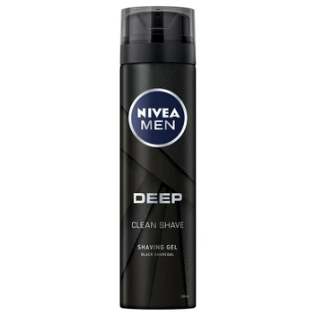 تصویر ژل اصلاح نیوآ مدل Deep حجم Nivea Men Deep Clean Shave 200ml 