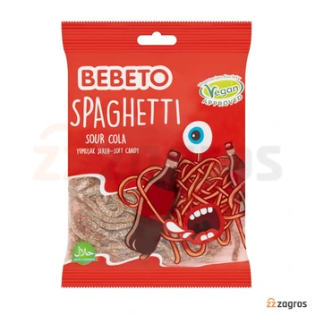 تصویر پاستیل اسپاگتی ترش نوشابه ببتو 60 گرم 