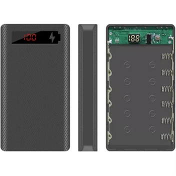 تصویر کیس پاوربانک 6 باتری مدل L6 با ورودی Micro - Type-C و دو خروجی USB 