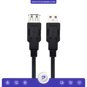 تصویر کابل افزایش طول USB 2.0 کی نت به طول 1.5 متر ا K-net USB 2.0 Extension Cable 1.5m K-net USB 2.0 Extension Cable 1.5m
