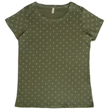 تصویر تی شرت آستین کوتاه زنانه OVS طرح اسکلت کد T 22 
