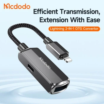 تصویر تبدیل لایتنینگ به USB-A + لایتنینگ مک دودو مدل MCDODO CA-2690 