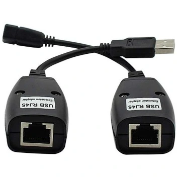 تصویر افزایش طول USB با کابل شبکه تا 50 متر (USB RJ45) 