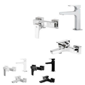 تصویر ست شیرآلات کی دبلیو سی مدل اراتو کروم ا set of kwc faucets model Erato set of kwc faucets model Erato
