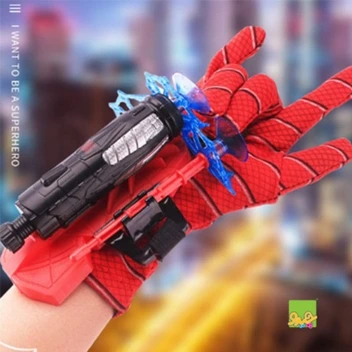 تصویر دستکش و ساعت تیرانداز اسپایدرمن Spider Hero 
