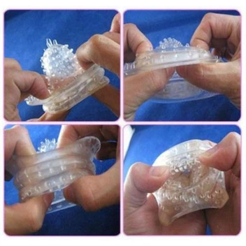 تصویر کاندوم خاردار سیلیکونی ژله ای معمولی (سفید) 