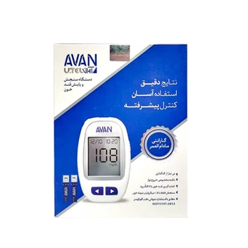 تصویر دستگاه تست قندخون مدل AGM01-012 آوان ا Avan Blood Glucose Monitoring System AGM01-012 Avan Blood Glucose Monitoring System AGM01-012