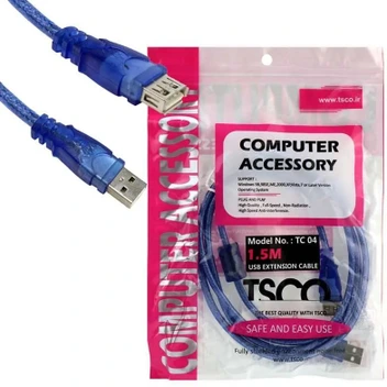تصویر کابل افزایش طول TSCO 1.5M USB 