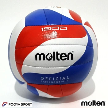 تصویر توپ والیبال چرم دوختی مولتن Molten مدل V5M1900 
