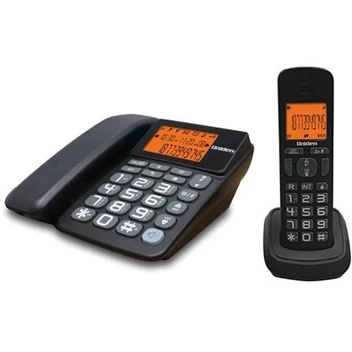 تصویر گوشی تلفن بی سیم یونیدن مدل AT4503 ا Uniden AT4503 Combo Corded & Cordless Phone Uniden AT4503 Combo Corded & Cordless Phone