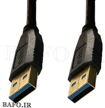 تصویر کابل هارد اکسترنال ۱.۵ متر دو سر USB 3.0 | کابل لینک دوسر usb ۱.۵ متر بافو | کابل لینک USB3.0 BAFO 1.5M 