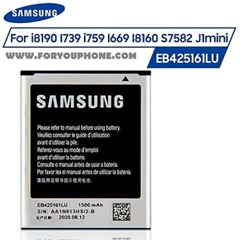 تصویر باتری اصلی سامسونگ  Samsung Battery S3 Mini -Ace 2 ا Samsung EB425161LU Battery S3 Mini, i8190, Ace 2 Samsung EB425161LU Battery S3 Mini, i8190, Ace 2