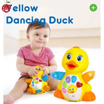 تصویر اردک زرد رقصنده هولی تویز ا Huile Toys EQ Flapping Yellow Duck Huile Toys EQ Flapping Yellow Duck