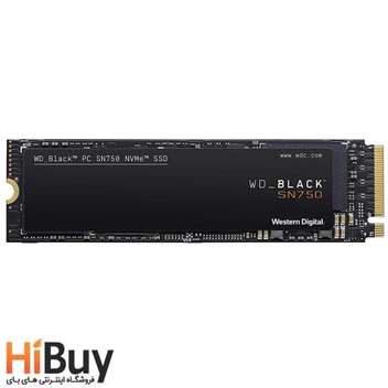 تصویر حافظه SSD وسترن دیجیتال مدل BLACK SN750 NVME ظرفیت 500 گیگابایت ا Western Digital BLACK SN750 NVME SSD Drive - 500G Western Digital BLACK SN750 NVME SSD Drive - 500G