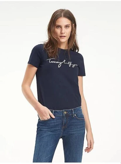 تصویر تی شرت آستین کوتاه زنانه تامی هیلفیگر ا tommy hilfiger | TMG1439768487 tommy hilfiger | TMG1439768487