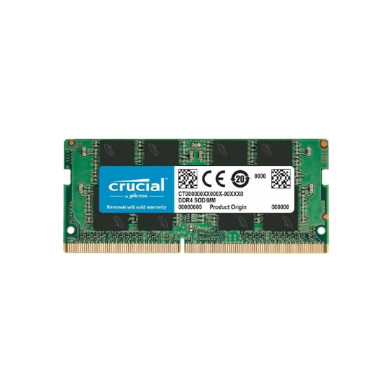 تصویر رم لپ تاپ کروشیال 8 گیگابایت DDR4 با فرکانس 3200 مگاهرتز ا Crucial RAM 8GB DDR4 3200 MHz PC4-25600 CL22 Laptop Memory Crucial RAM 8GB DDR4 3200 MHz PC4-25600 CL22 Laptop Memory