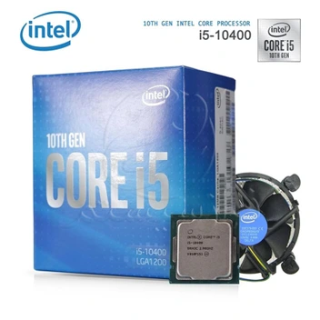 تصویر پردازنده مرکزی اینتل سری Comet Lake مدل Core i5-10400 ا Intel Comet Lake Core i5-10400 CPU Intel Comet Lake Core i5-10400 CPU