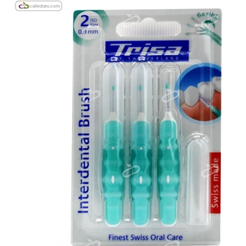 تصویر براش بین دندانی پروفشنال 0.9 میلیمتری سبز ایزو دو تریزا ا Trisa Interdental Brush 0.9 mm Iso2 Trisa Interdental Brush 0.9 mm Iso2