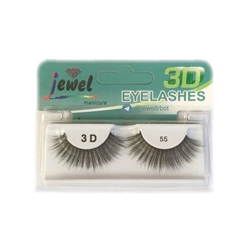 تصویر مژه مصنوعی جفتی 3D جیول شماره 55 ا Jewel 3D Eyelash No.55 Jewel 3D Eyelash No.55