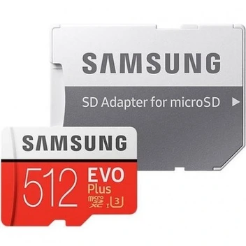 تصویر کارت حافظه microSDXC مدل Evo Plus ظرفیت 512 گیگابایت سامسونگ ا Samsung Evo Plus microSDXC memory card with a capacity of 512 GB Samsung Evo Plus microSDXC memory card with a capacity of 512 GB