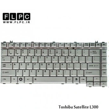 تصویر کیبورد لپ تاپ توشیبا Toshiba Satellite L300 سفید 