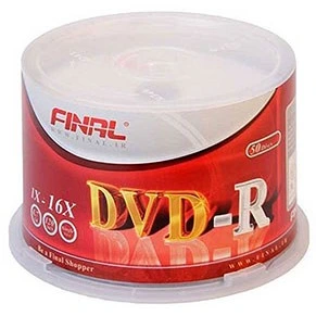 تصویر دی وی دی خام فینال بسته 50 عددی مدل Final DVD-R 