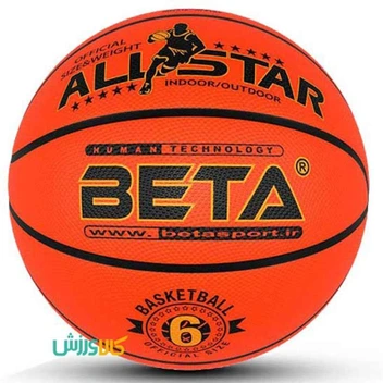 تصویر توپ بسکتبال بتا سایز 6 مدل ALLSTAR 
