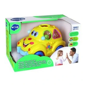 تصویر اسباب بازی ماشین فولوکس موزیکال  Hola Toys ا baby car toy code:516 baby car toy code:516