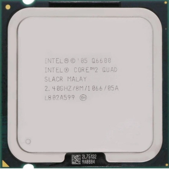 تصویر پردازنده بدون باکس اینتل Core2 Quad Q6600 ا Intel Core2 Quad Q6600 TRAY Processor Intel Core2 Quad Q6600 TRAY Processor