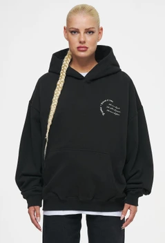 تصویر هودی مشکی پشت چاپدار PEGADOR - قهوه ای / XS ا Black hoodie Black hoodie