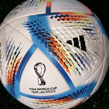 تصویر توپ فوتبال جام جهانی ۲۰۲۲ قطر الرحله سایز 5 پرسی کد 1901049 