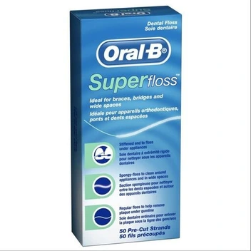 تصویر نخ دندان اورال بی مدل سوپر فلاس Oral-B Super Floss ا Oral-B Super Floss model Oral-B Super Floss model